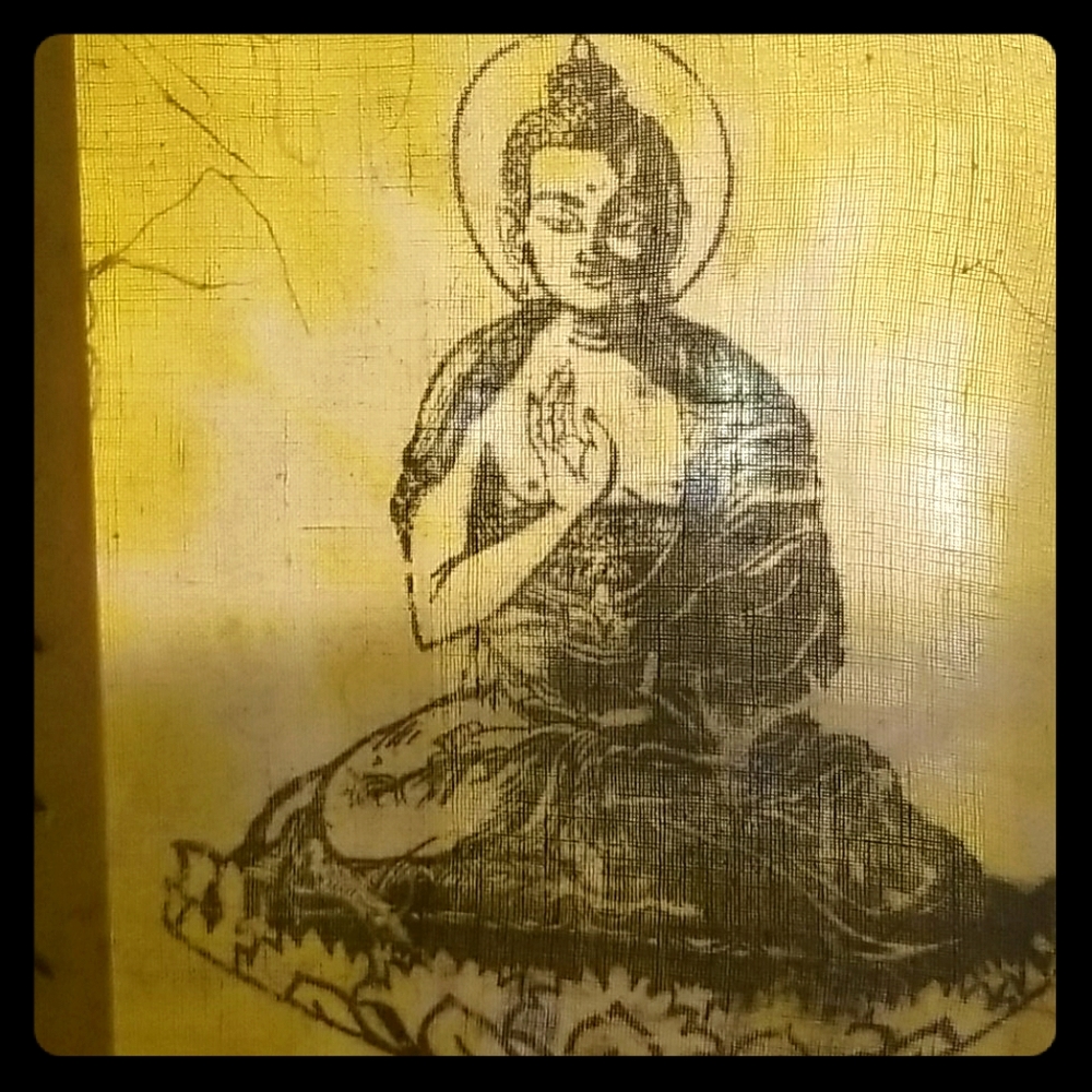Buddha fabric lantern